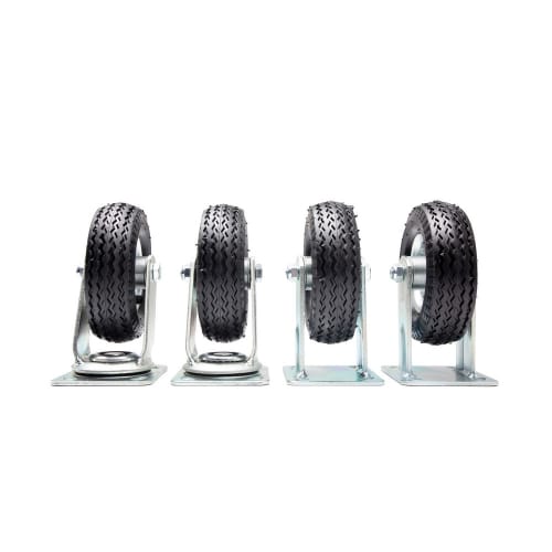 Hospitality 1 Source Bellman's Cart Wheels, 6in Pneumatic, Black